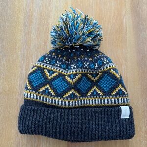 Toddler Boy - Size 2T-3T- Cozy Knit Pom-Pom Winter Beanie Hat